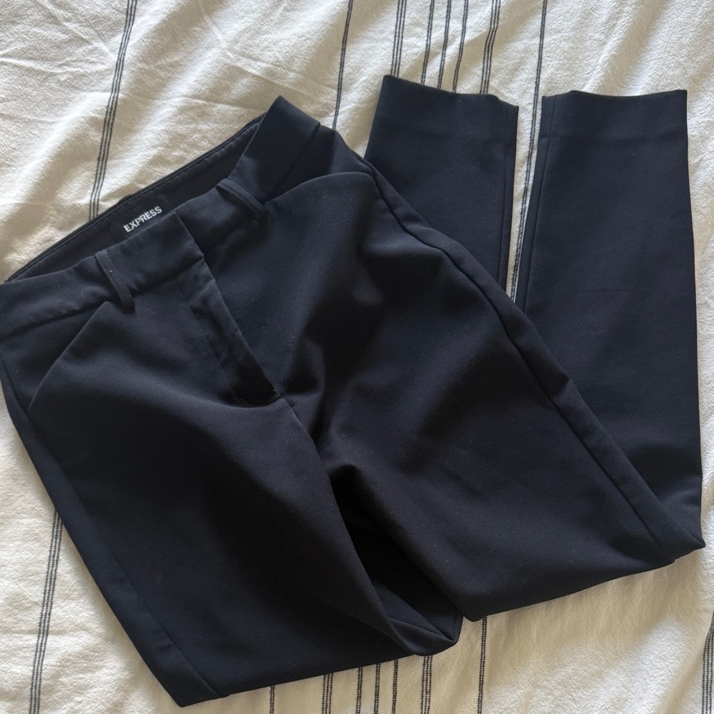 Black Dress Pants Skinny Fit | Express Editor High Rise 0S